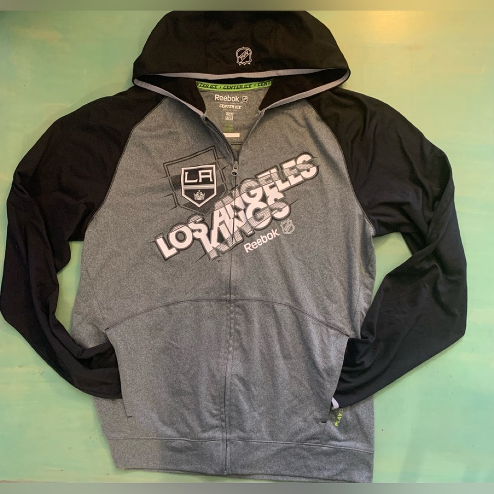Los Angels Kings NHL Reebok lightweight kangaroo hoodie jacket